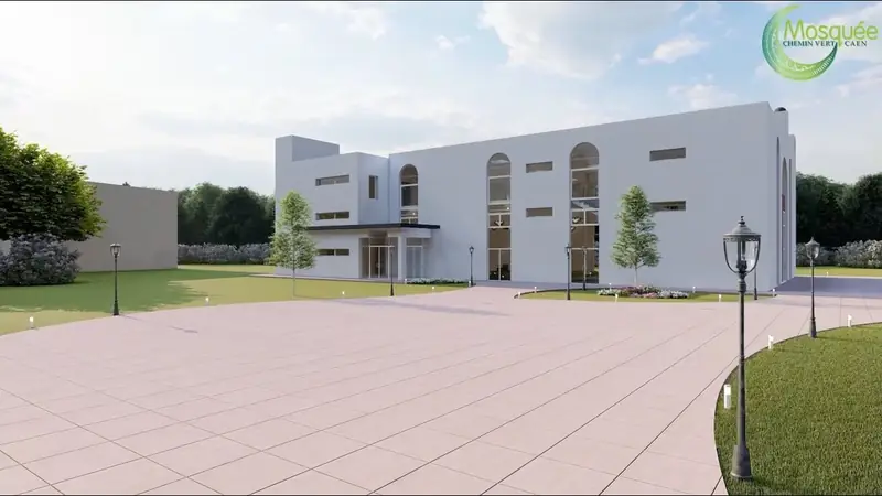 Vue d'architecte de la future mosquée